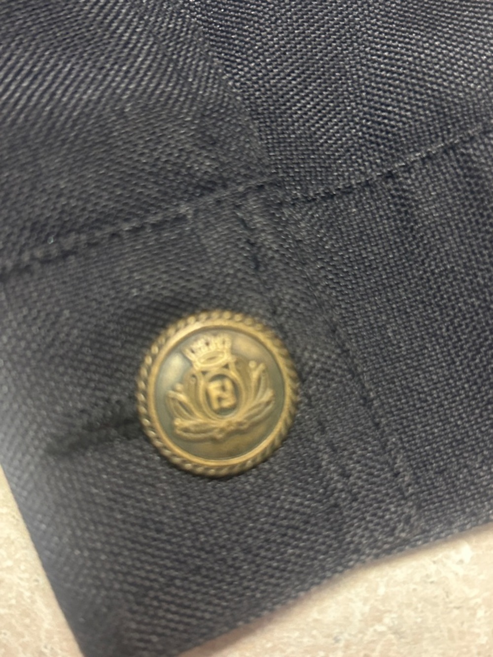 Fendi Navy Button-Front Military jacket - Picture 5 of 10
